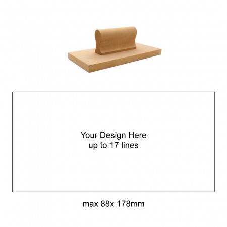 Extra Large Size Hand Stamp 88x178mm